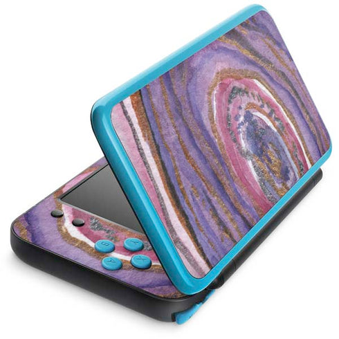 Lilac Watercolor Geode Nintendo 2DS XL (2017) Skin